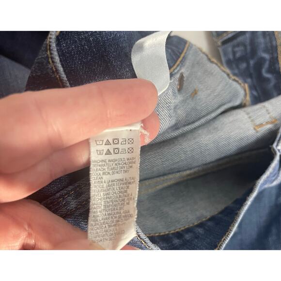 Lucky Brand Easy Rider Blue Jeans Size 10/30 Ankle **FLAW** - Picture 5 of 11